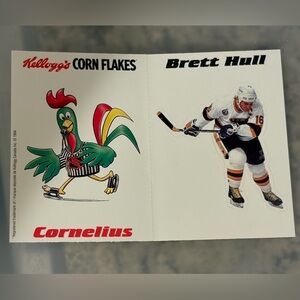 ❤️6/$6❤️ Brett Hull 1992 Kelloggs St Louis Blues Insert Hockey Cards